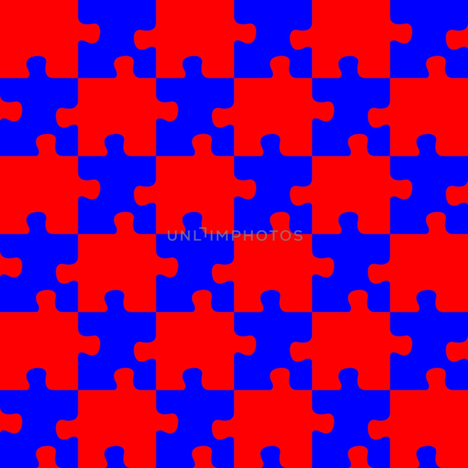 puzzle red and blue