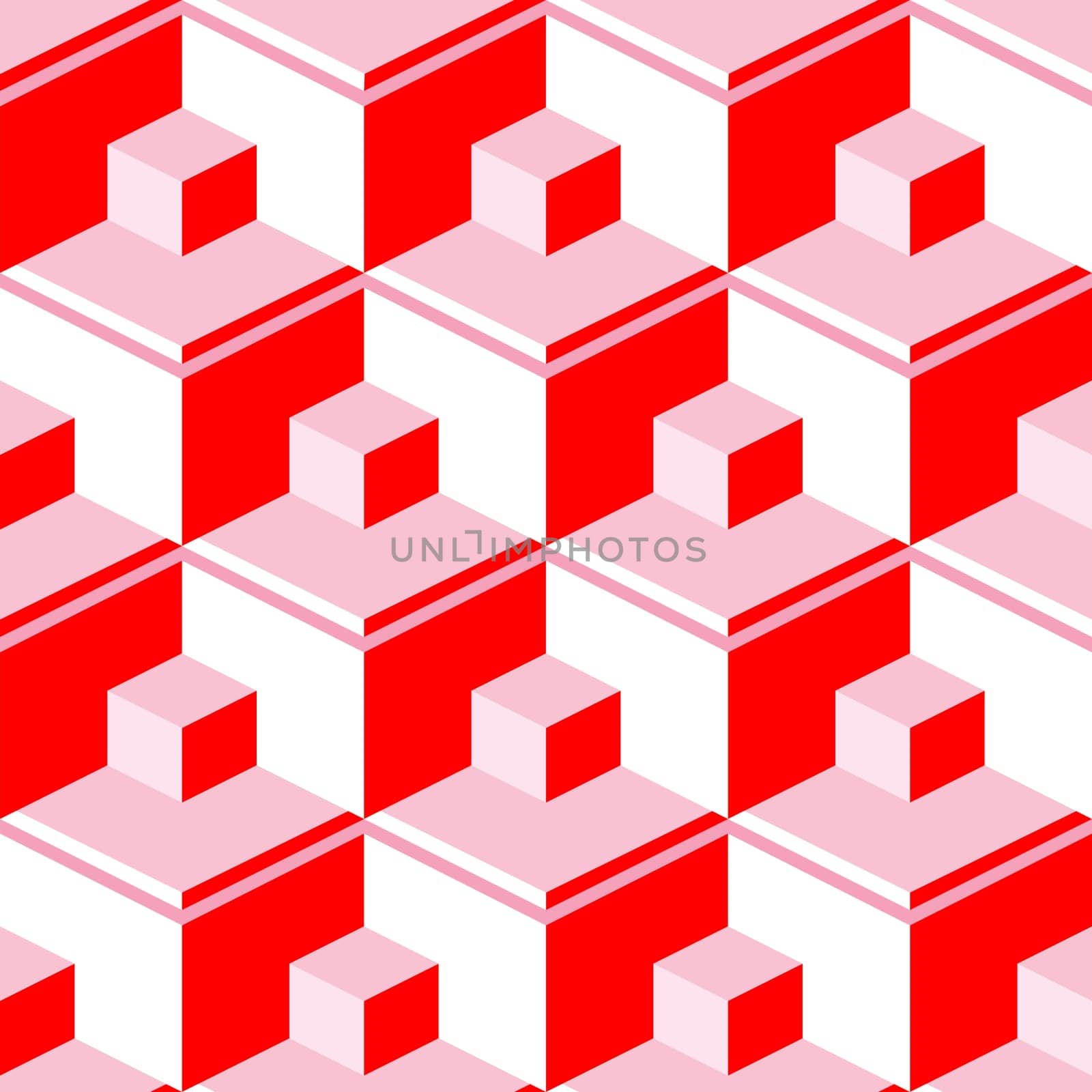 red abstract cubes