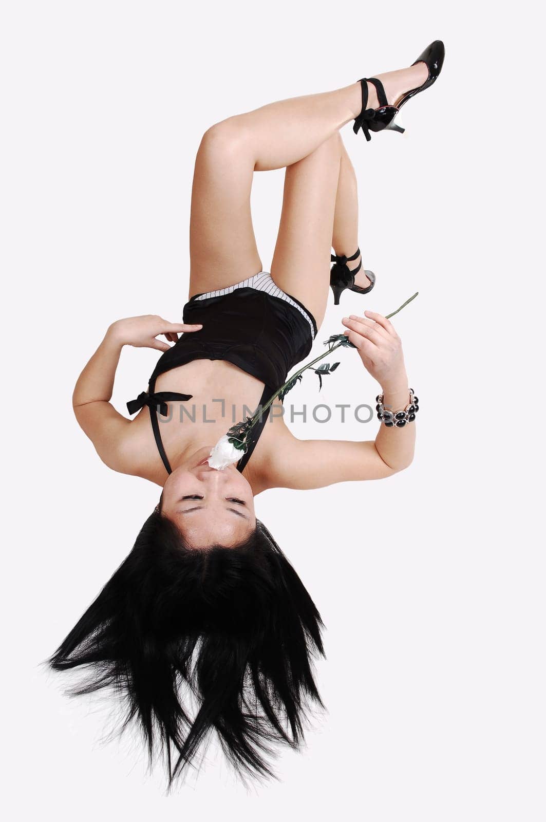Chinese girl lying.