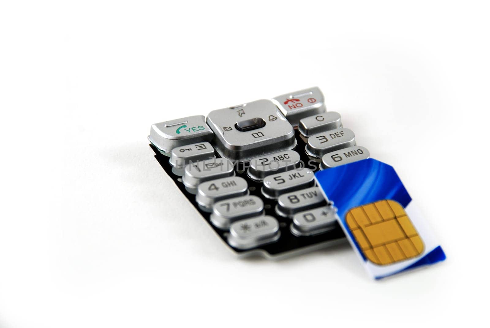 keypad and sim card