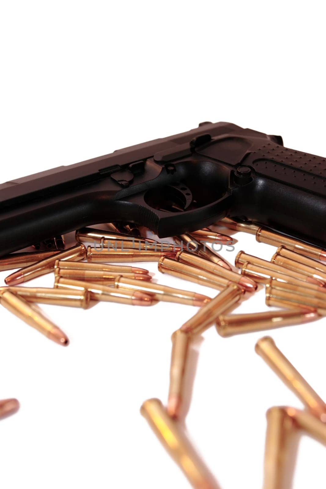 crime bullets and gun