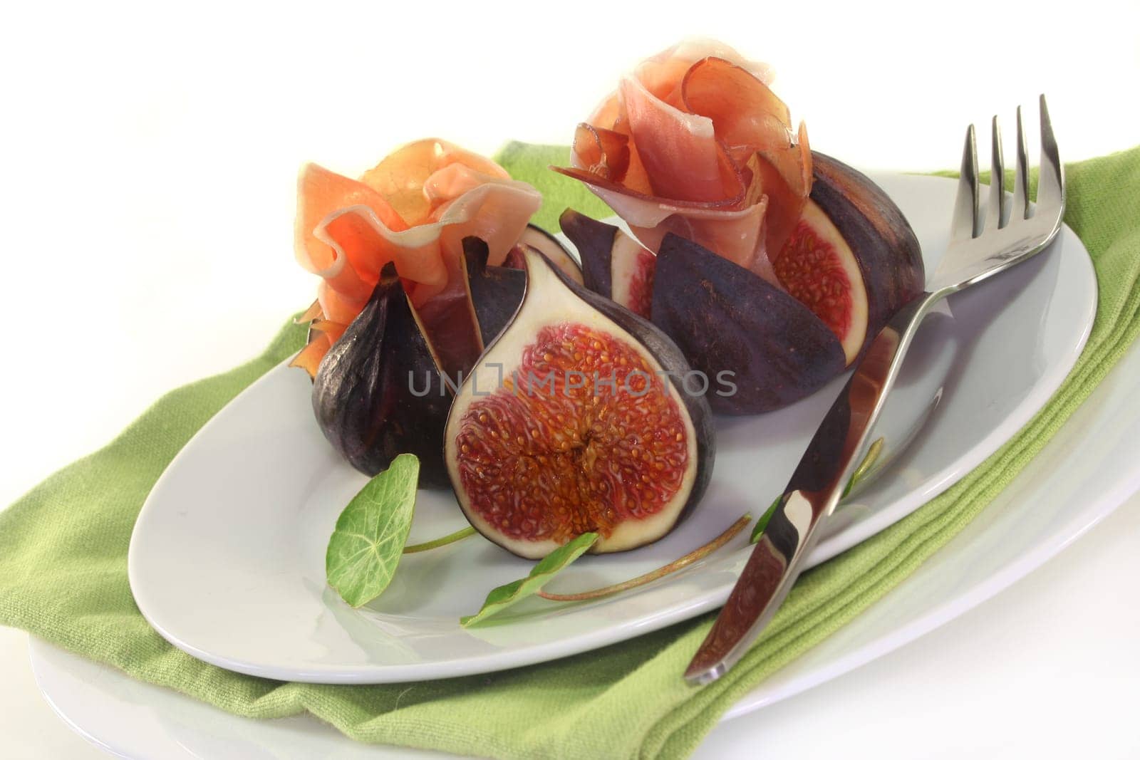 Figs with ham