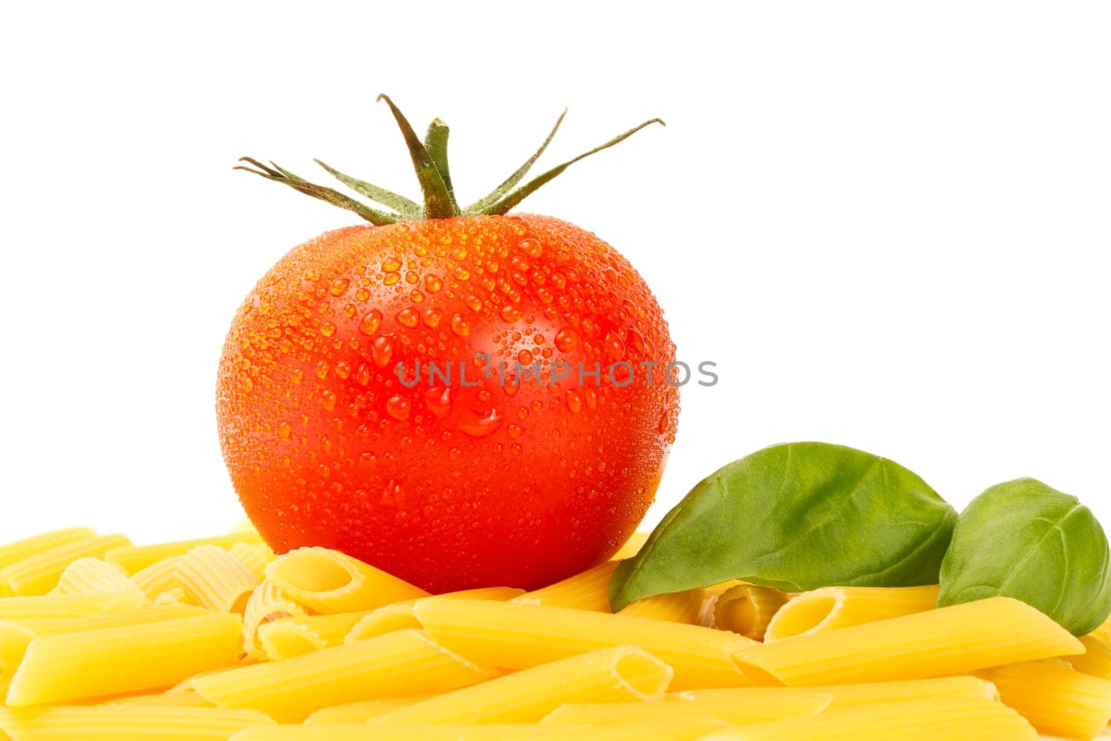 Raw Penne Rigate with Tomato Basil