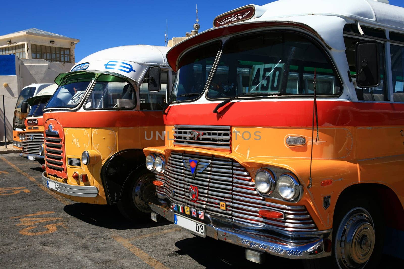 traditional buses in Malta