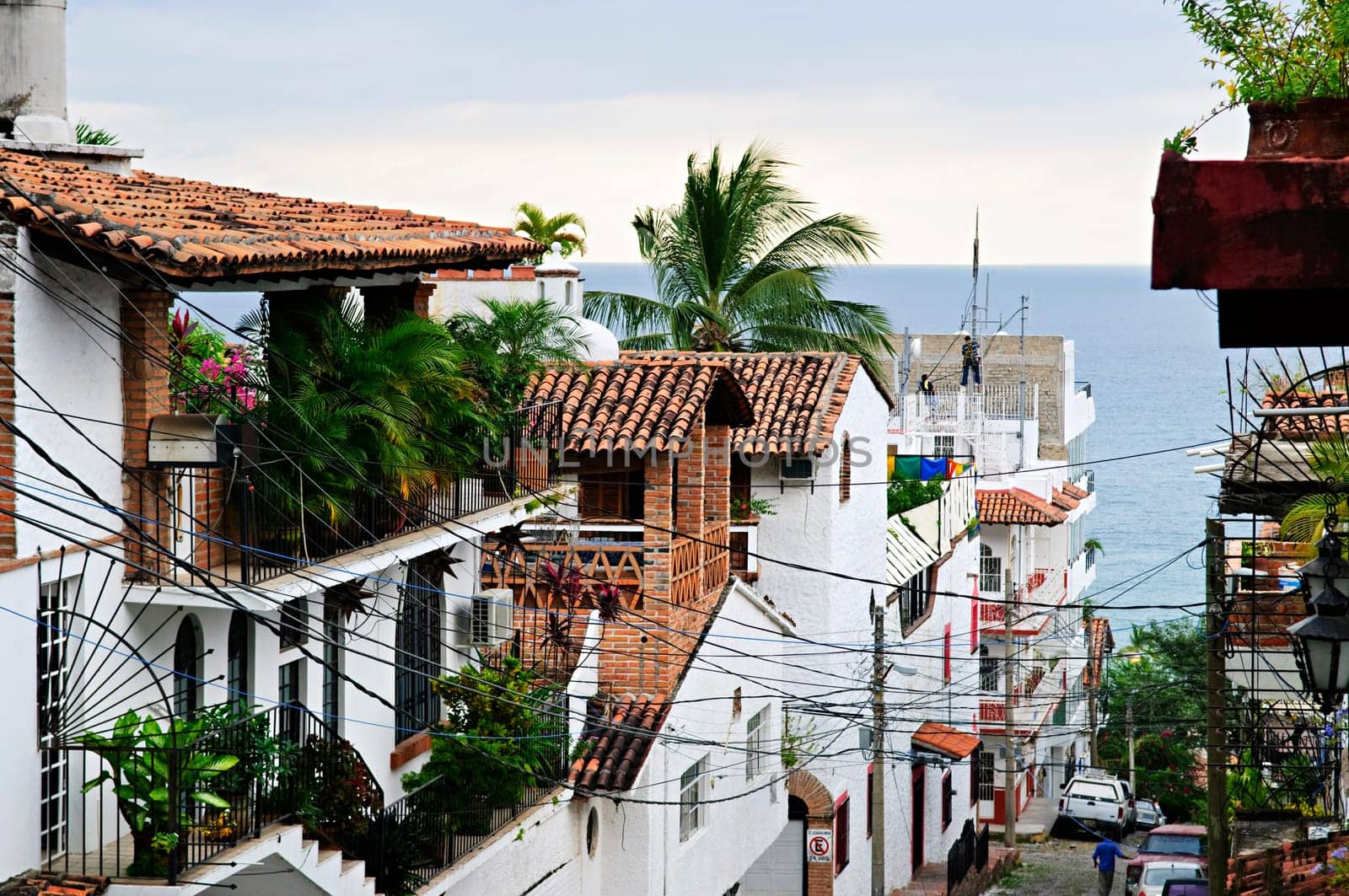 City street in Puerto Vallarta, Mexico