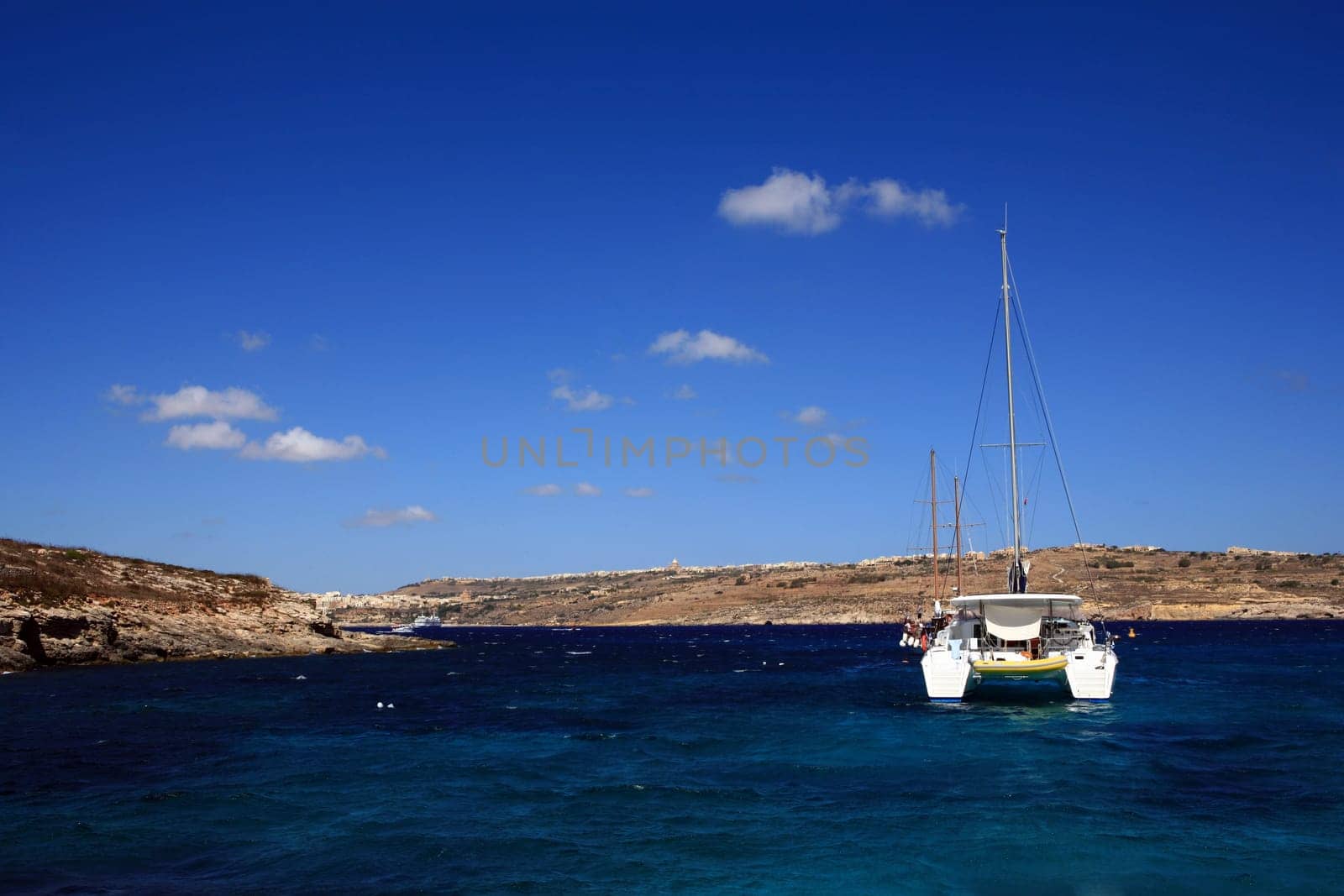 Catamaran in the Blue Lagoon