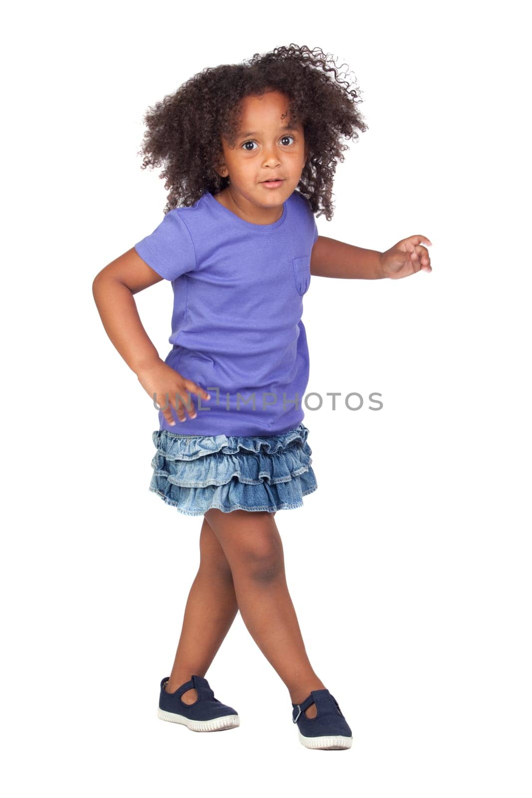 Adorable african little girl