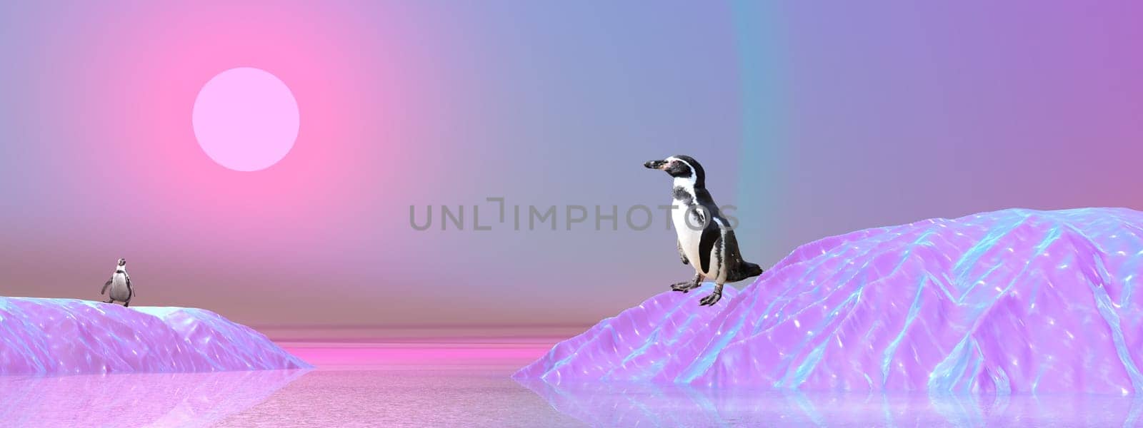 Penguins in Antarctica