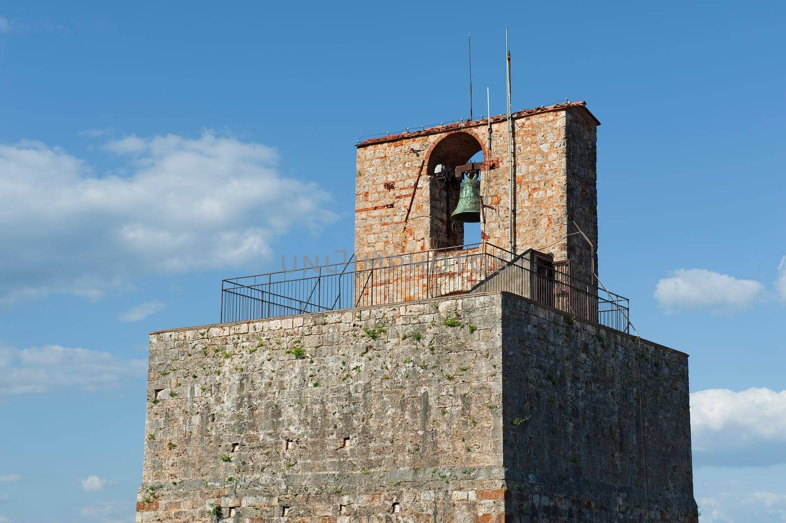 The tower in Massa Marittima in Italy