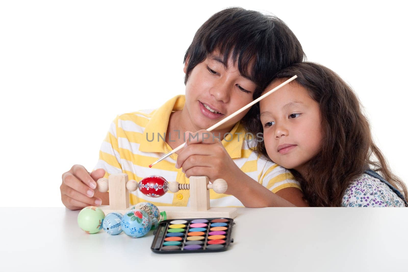 Painting an Easter egg