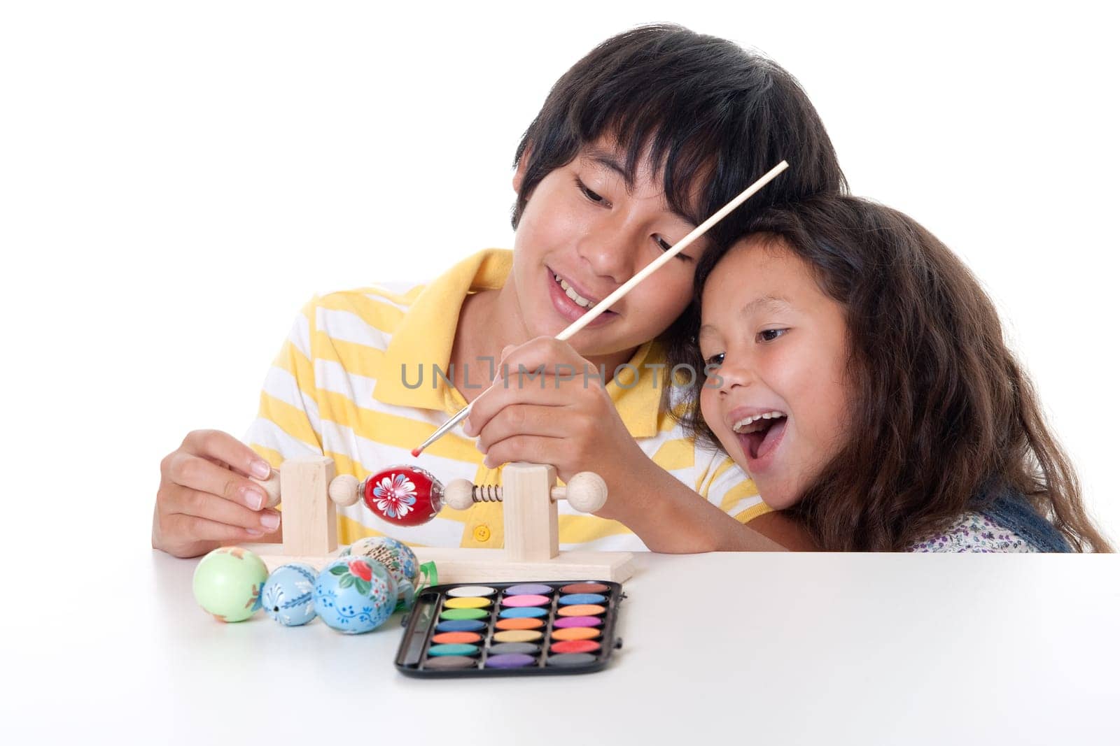 Painting an Easter egg