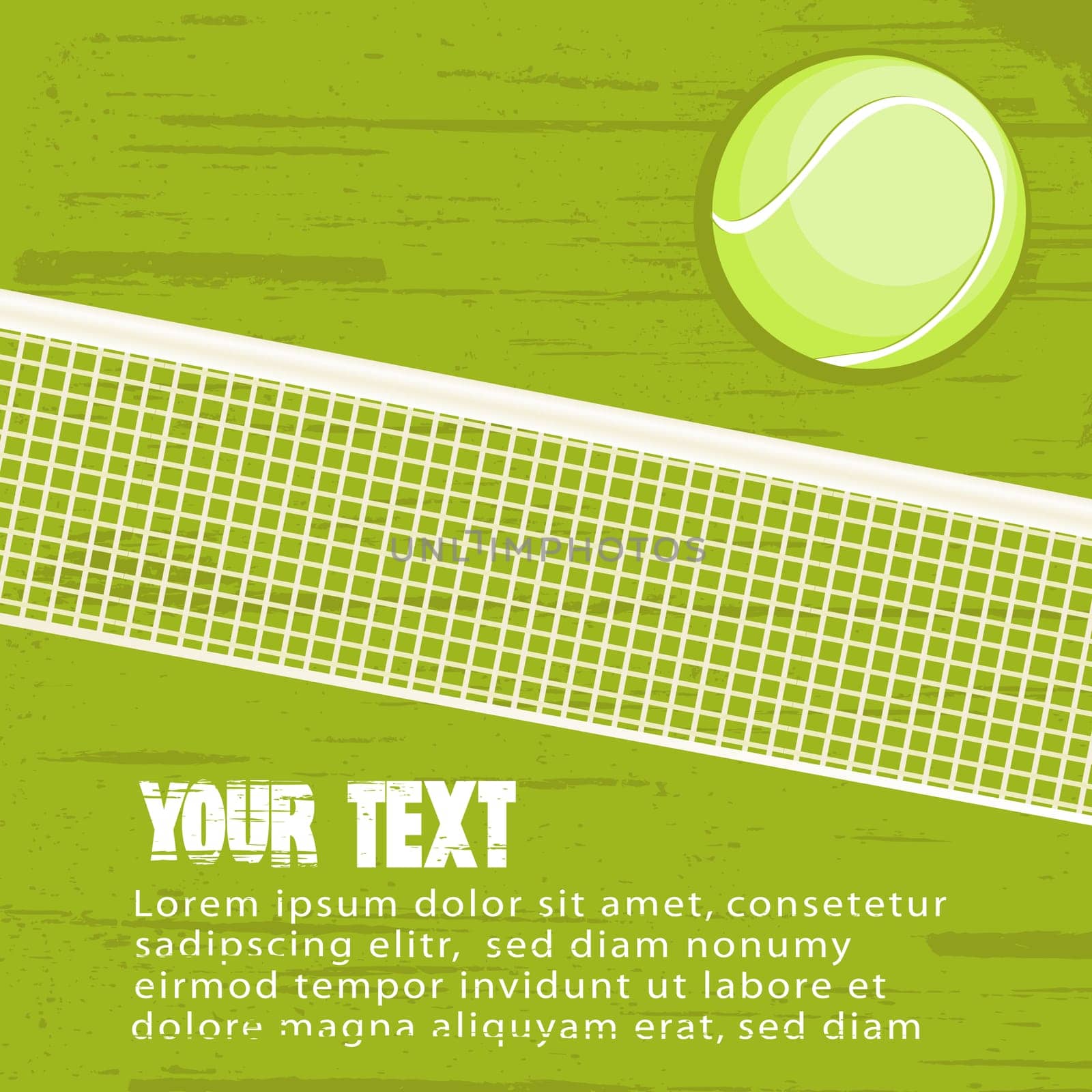 Grunge tennis background
