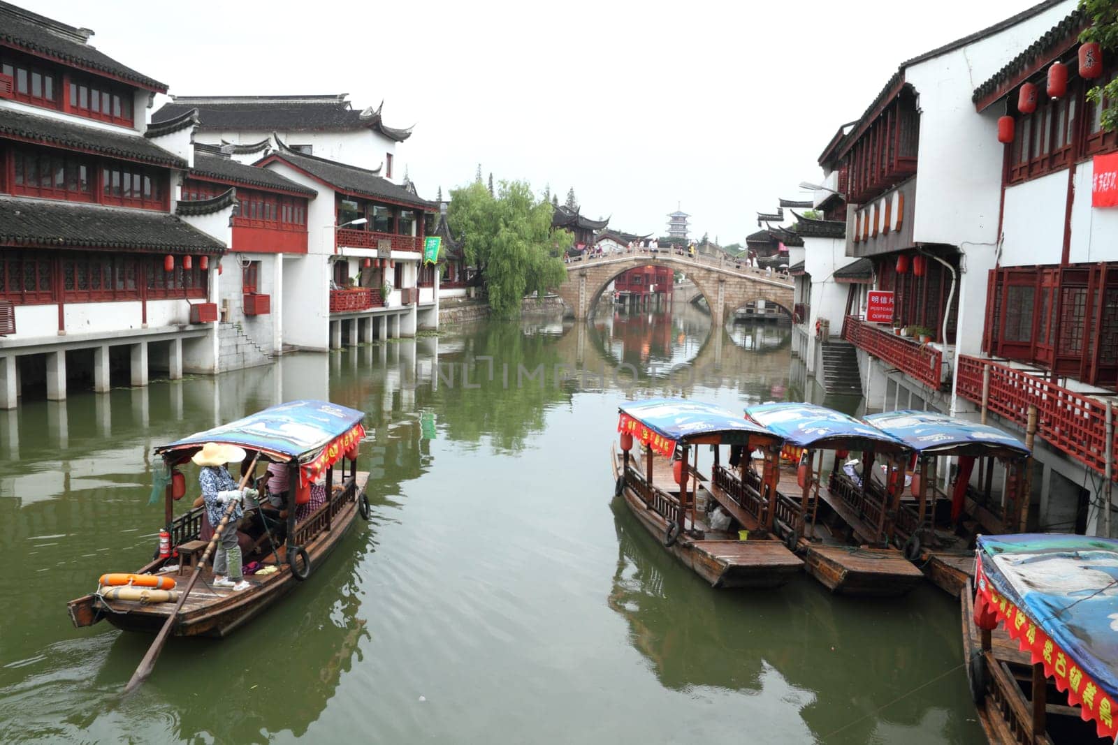 Ancient water village in Shanghai - Qiba