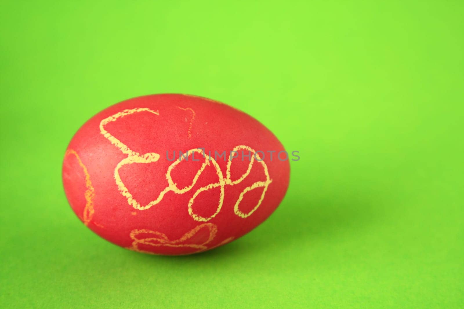red egg with inscription Egg