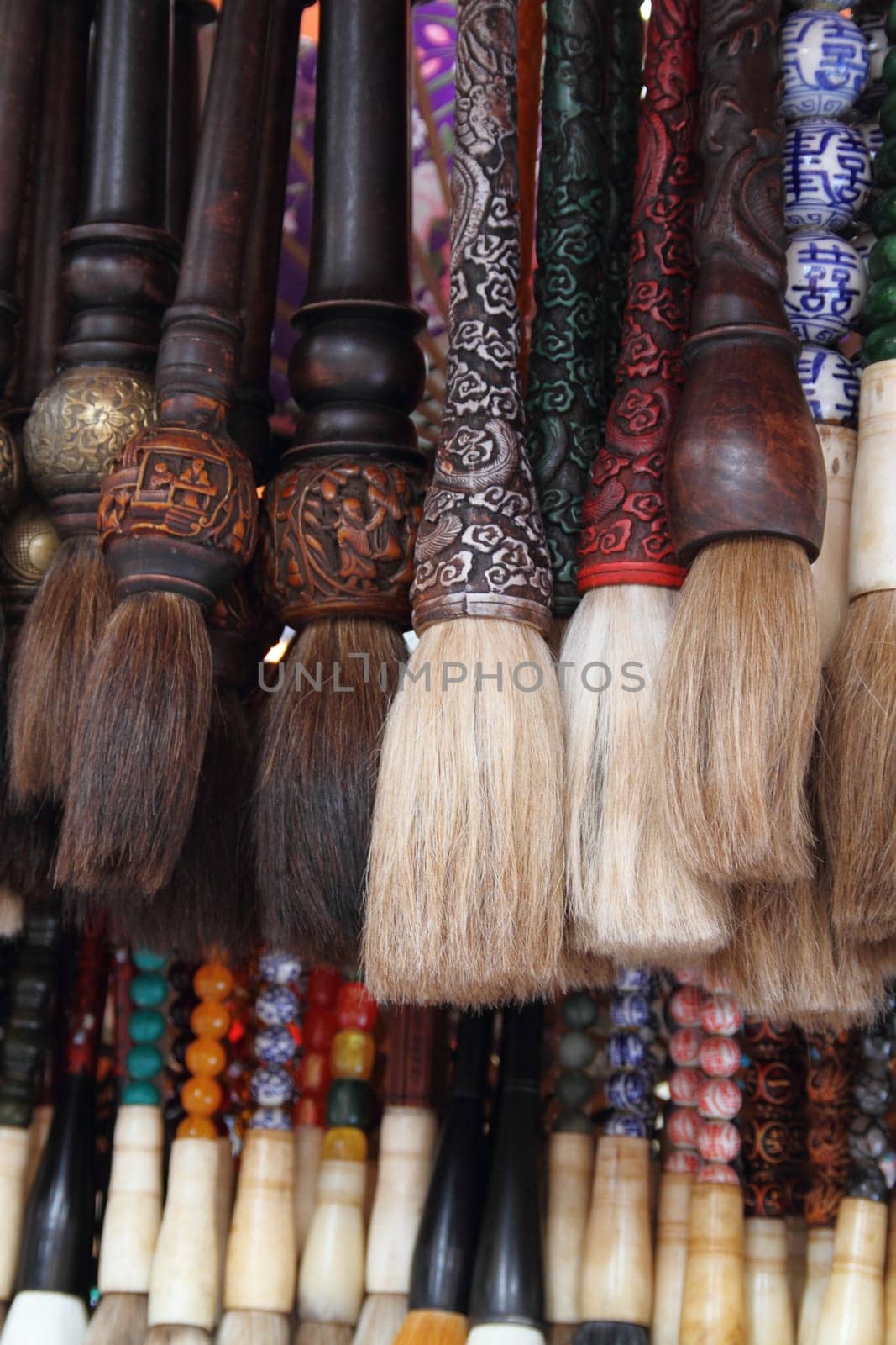 Asian calligraphy brushes
