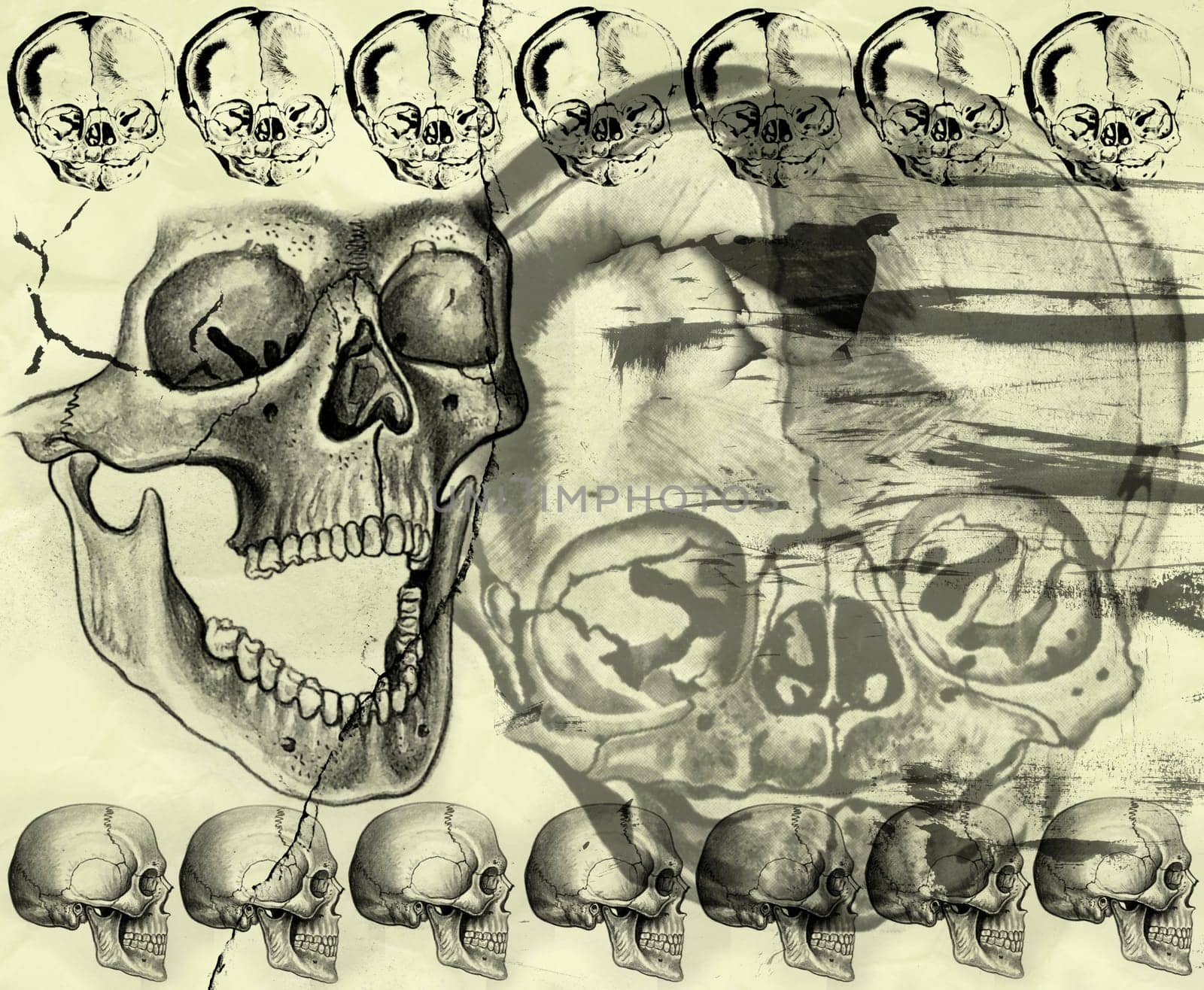 Halloween background in grunge style