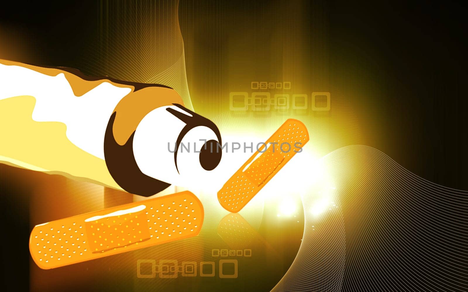 band aid and antiseptic creme