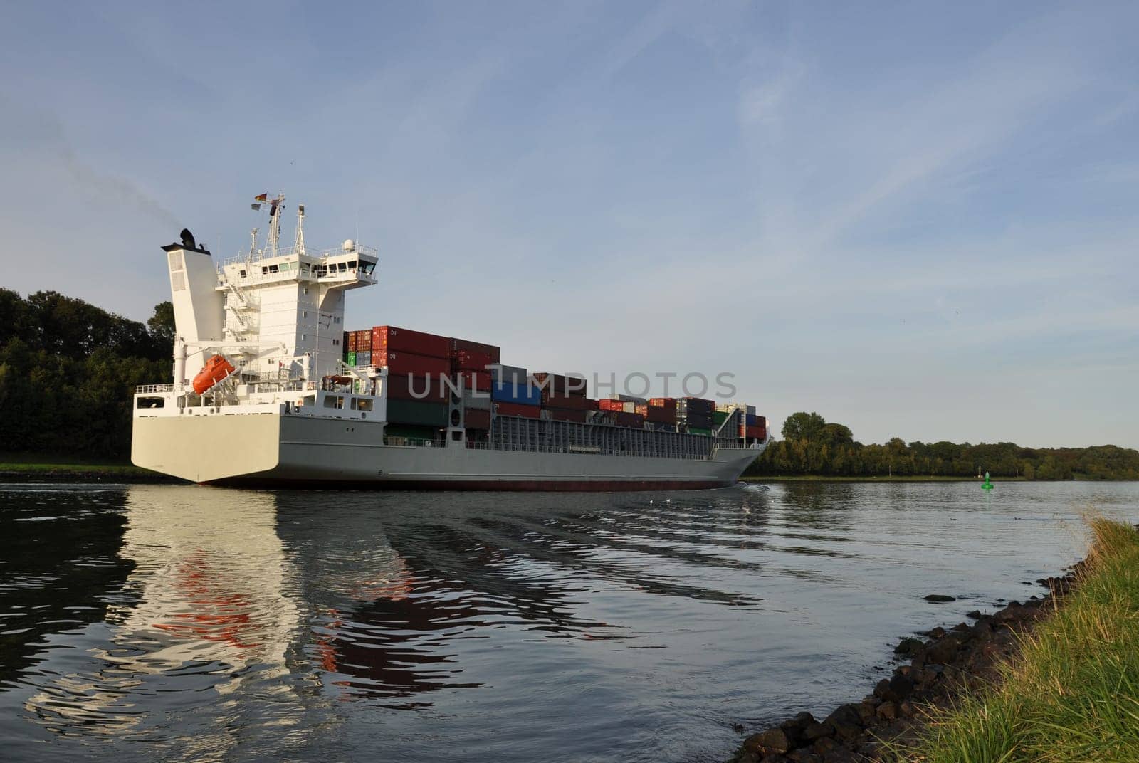 Container ship on the NOK