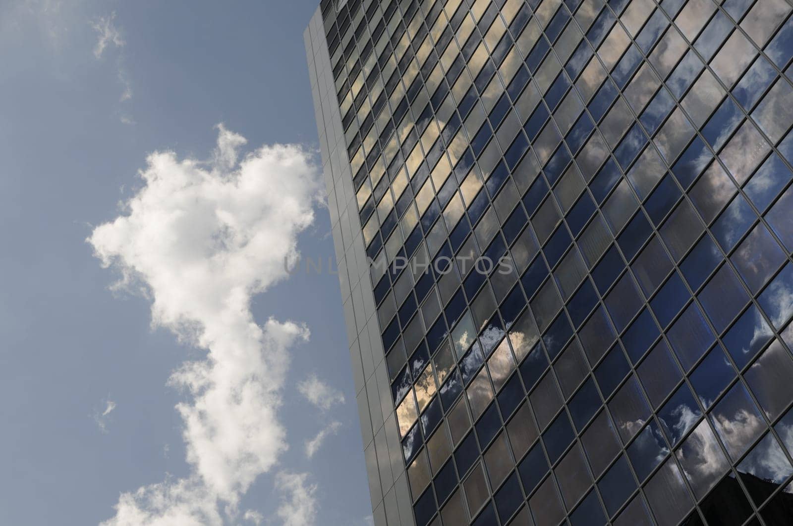 Reflection on a high-rise building