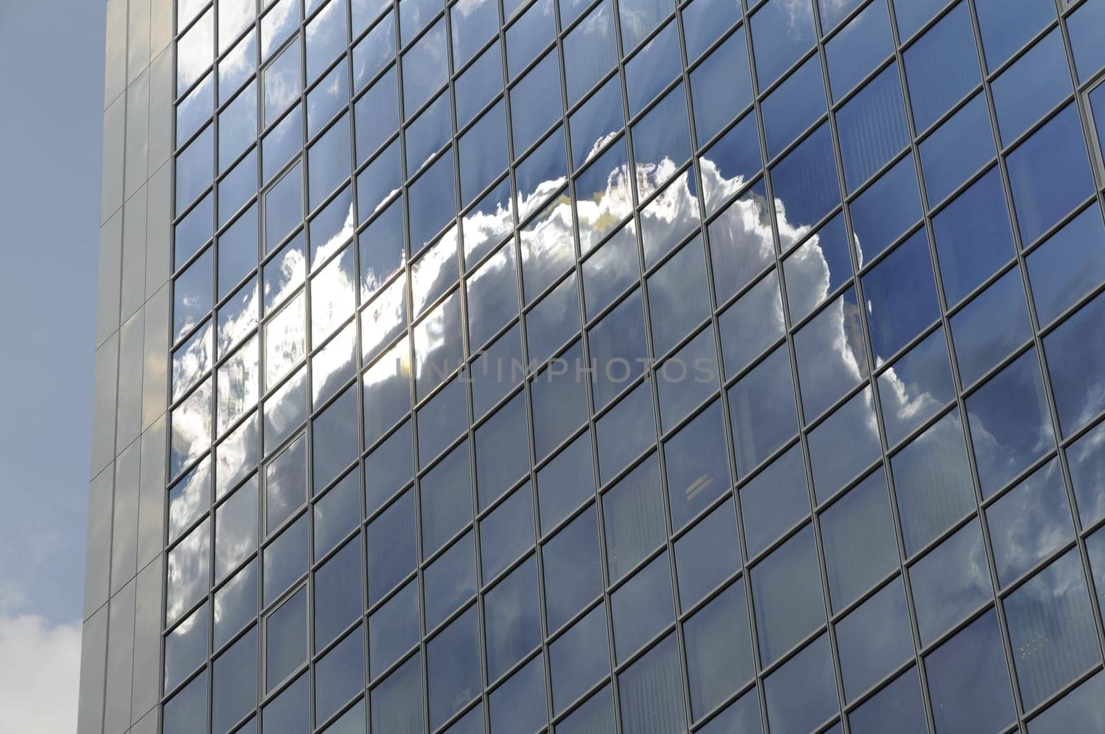 Reflection on a high-rise building