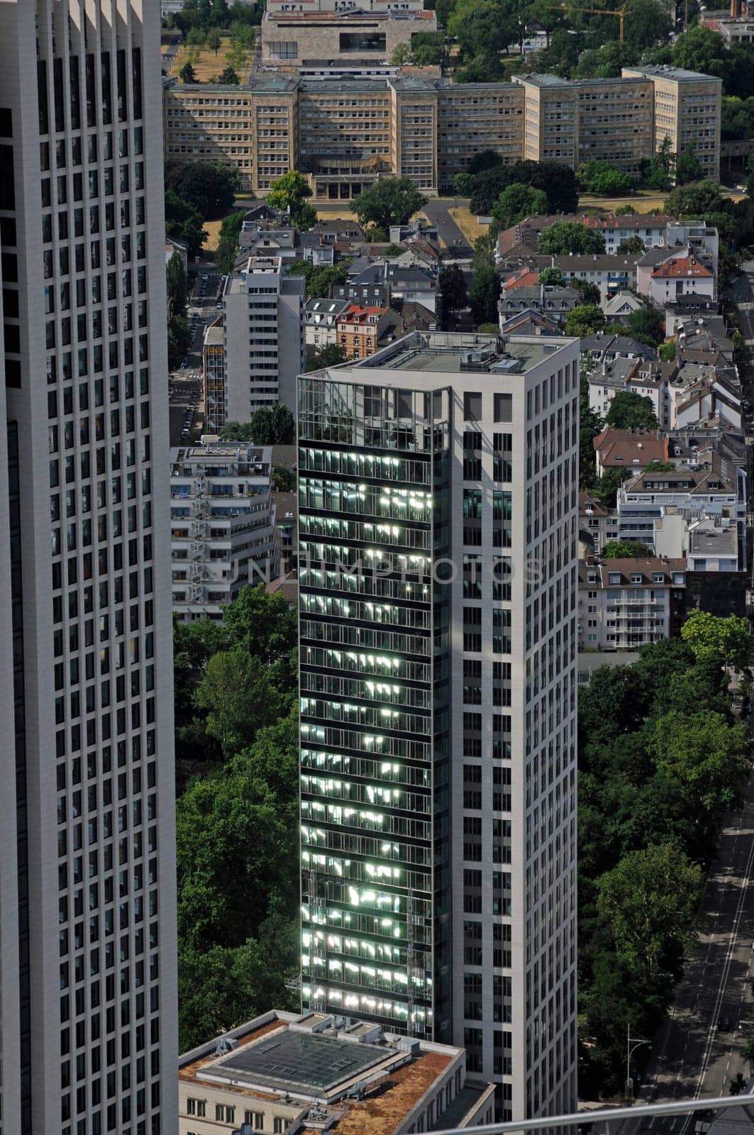 Reflection on a high-rise building