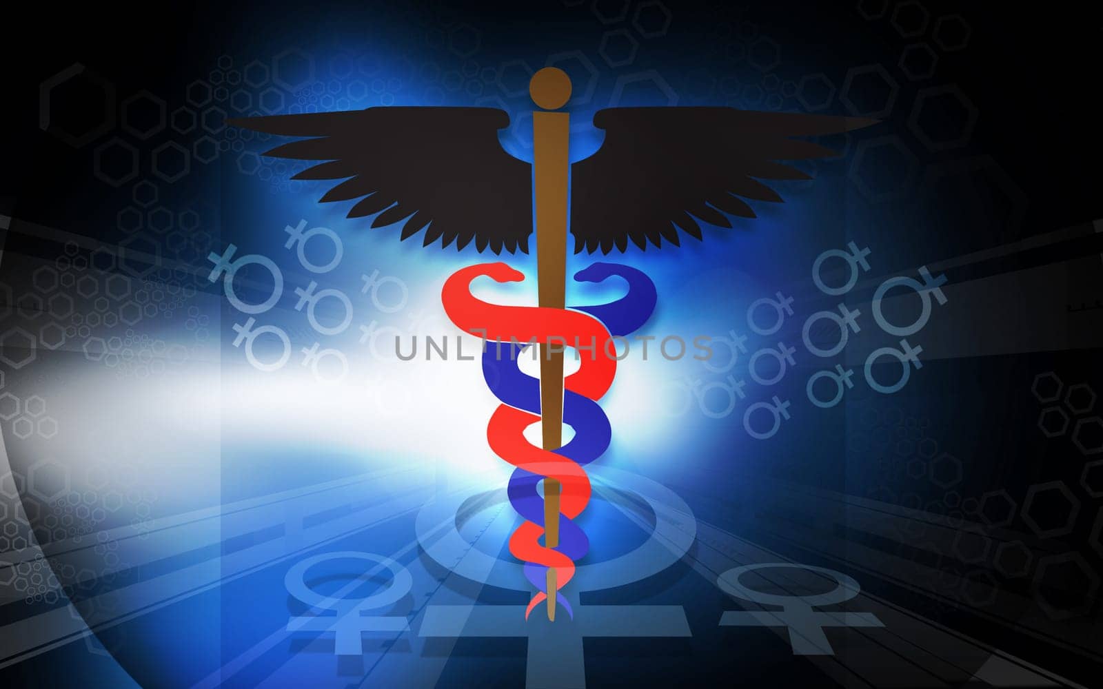 Illustration of a medical emblem