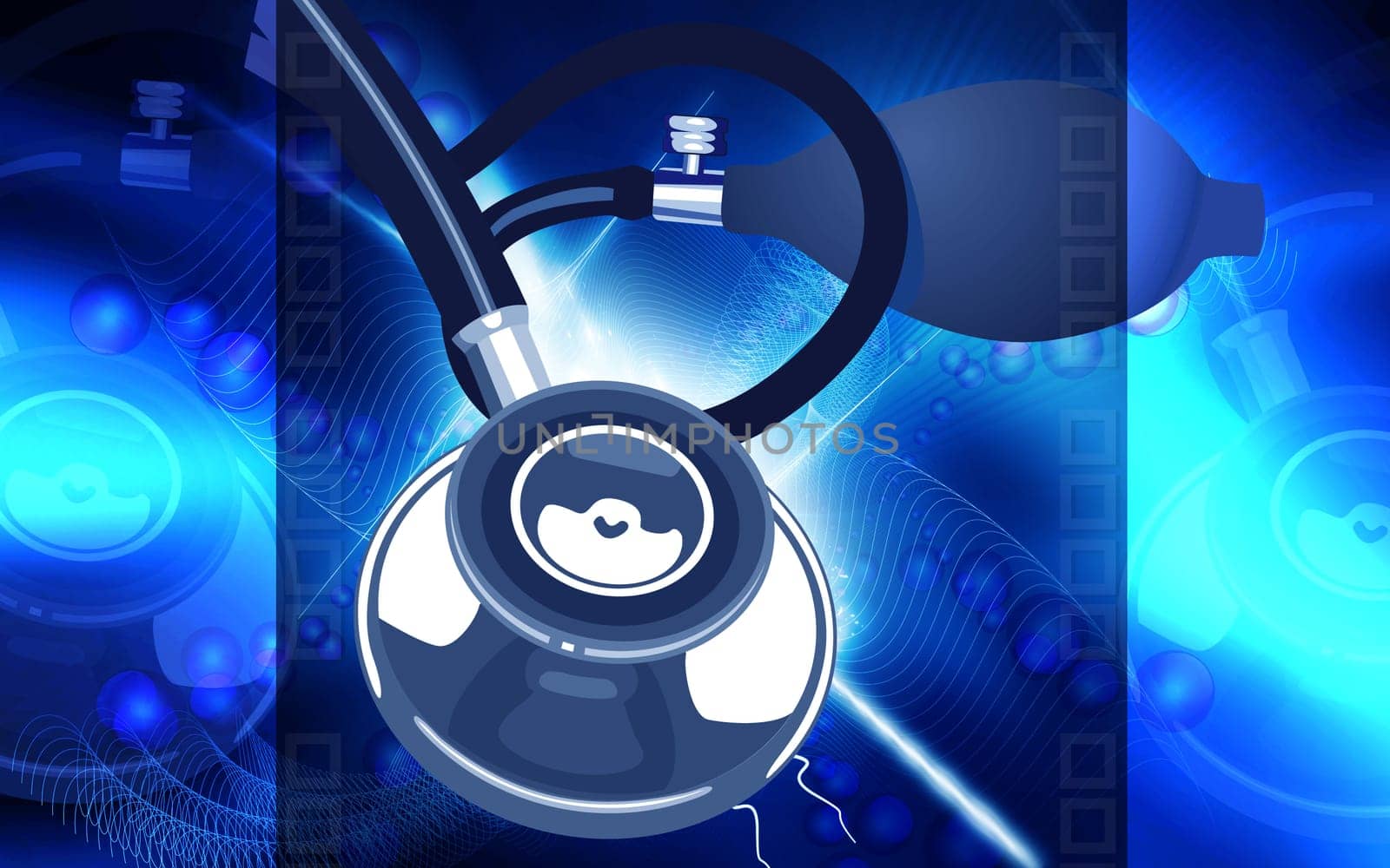 Illustration of a stethoscope