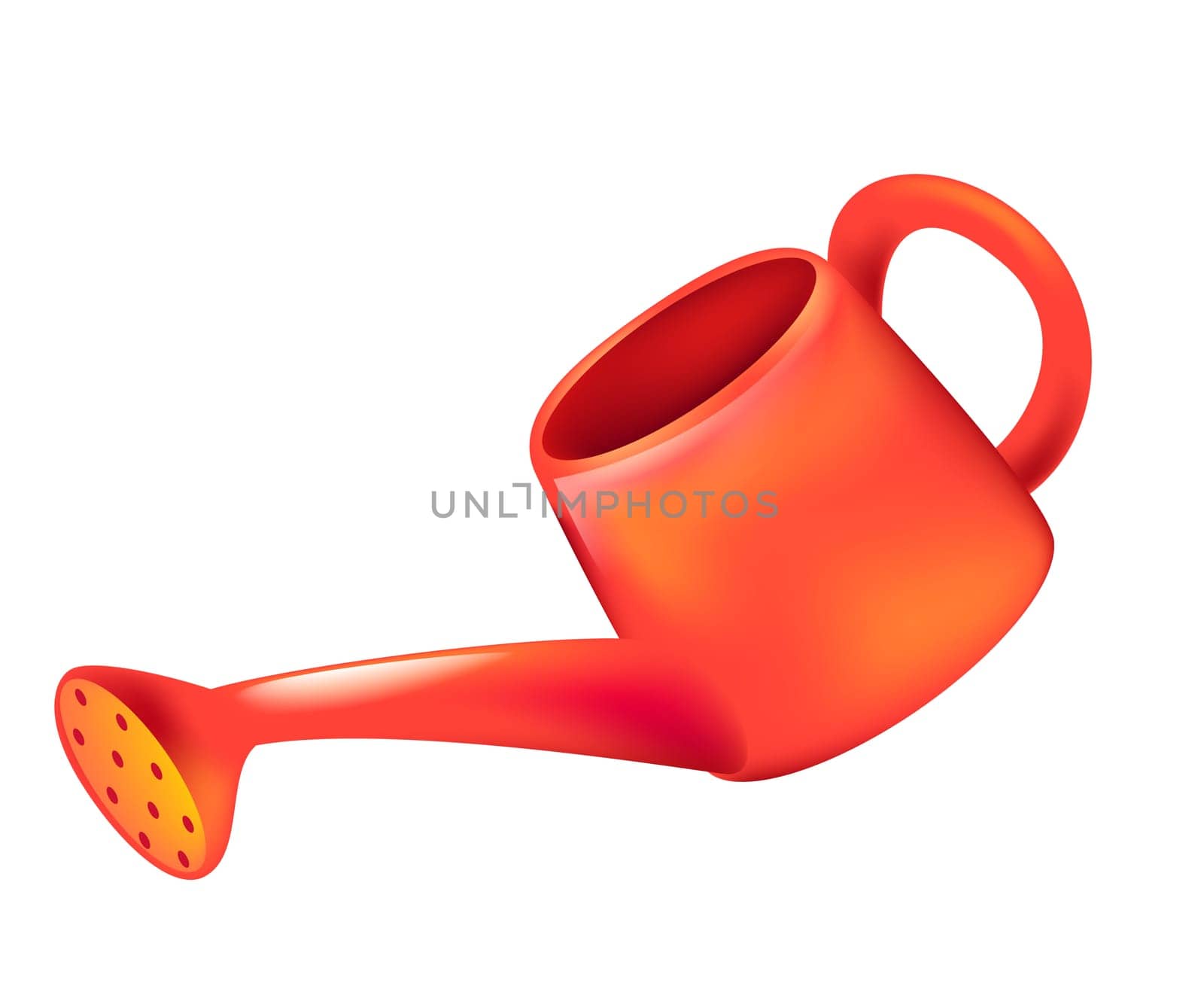 red watering can