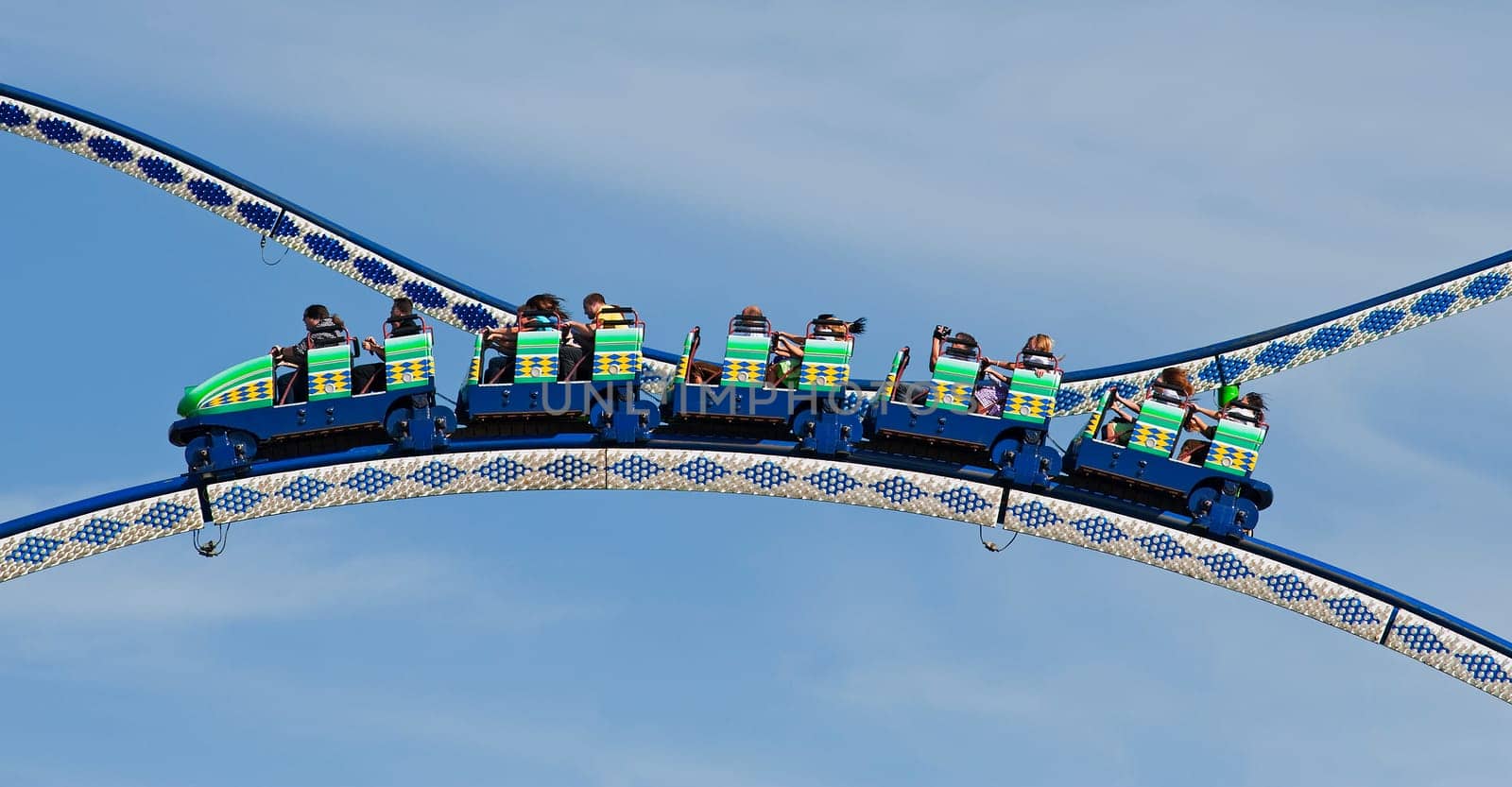 Roller coaster at Munich's Oktoberfest