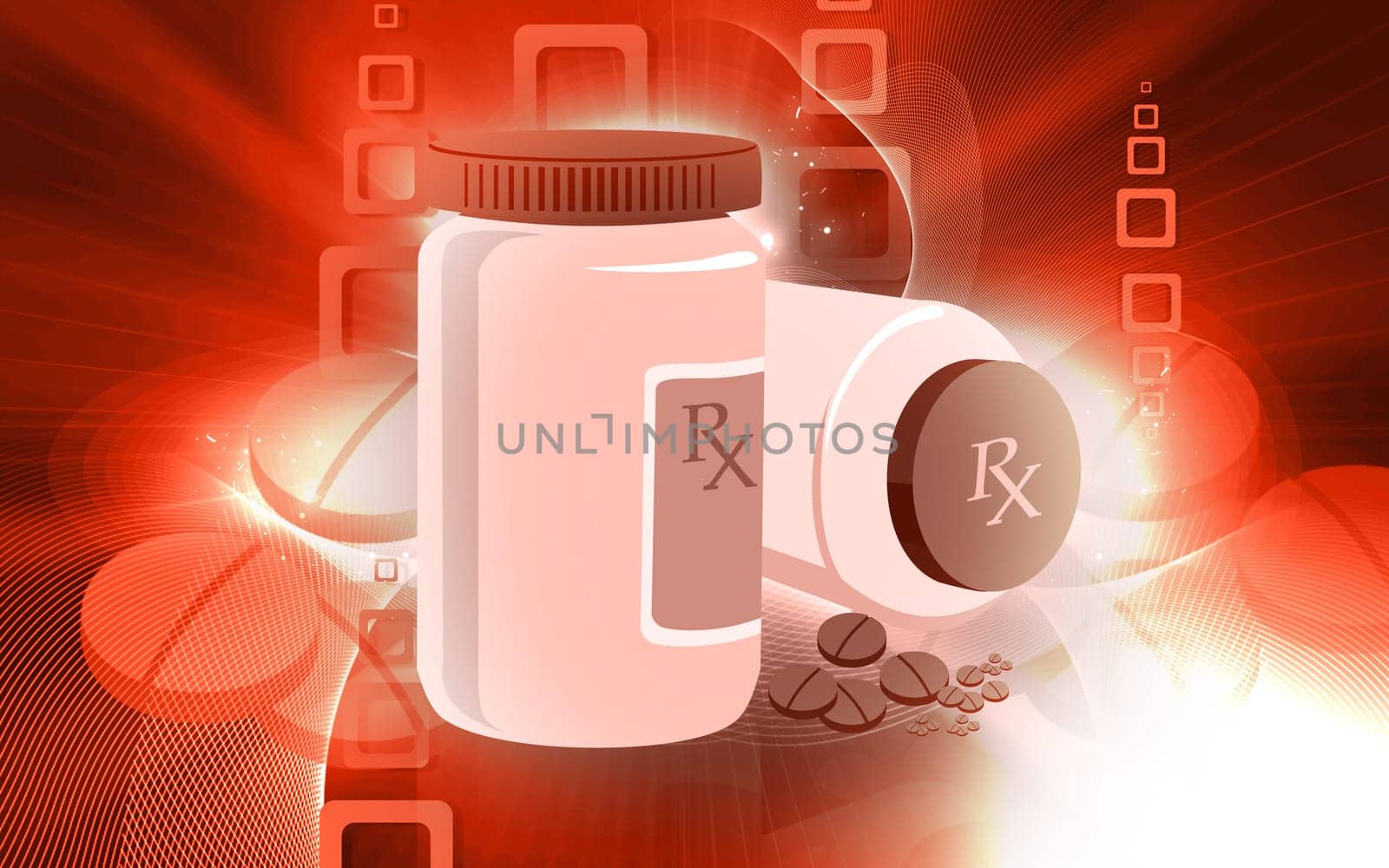tablets and containers