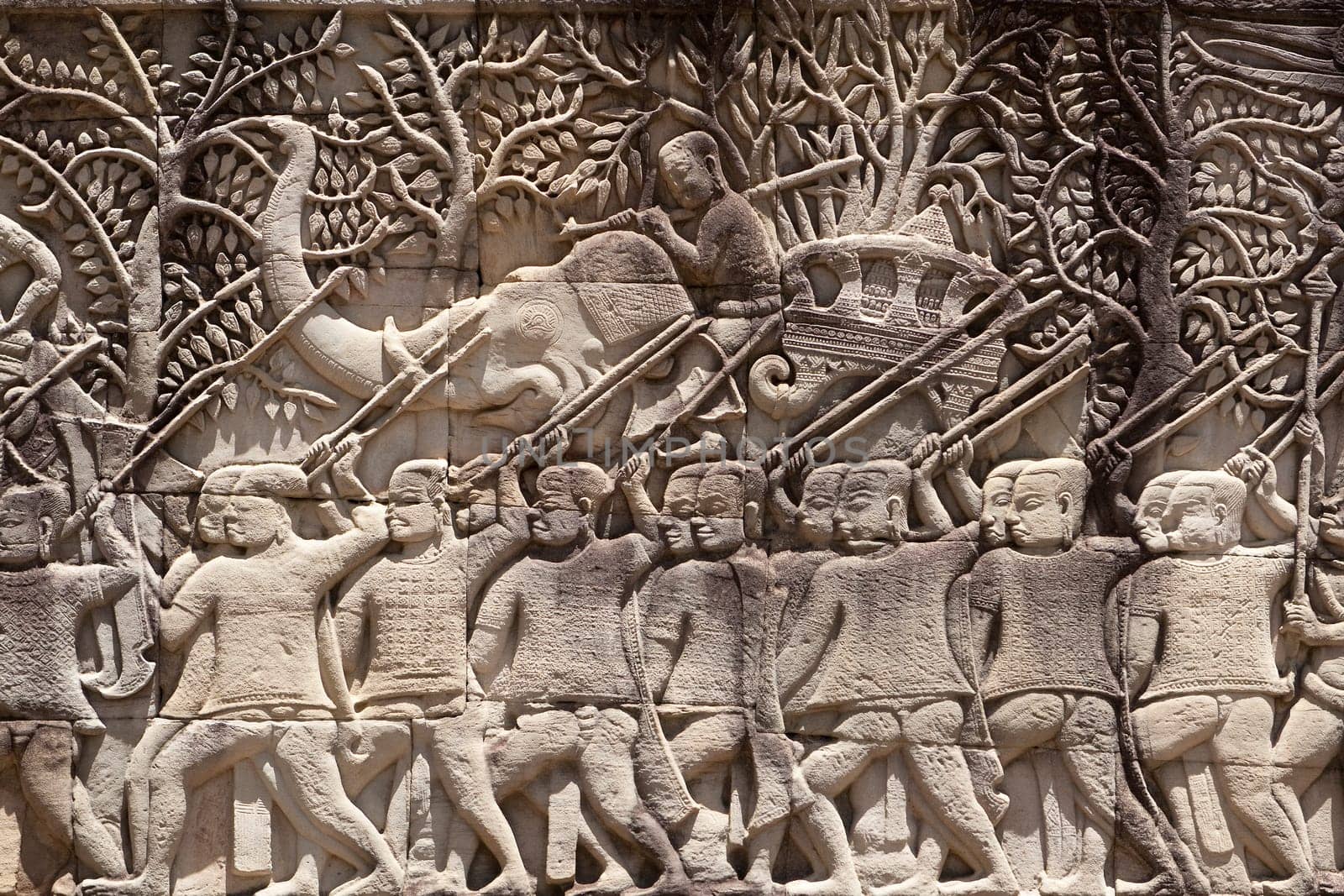 Ancient relief of the Khmer