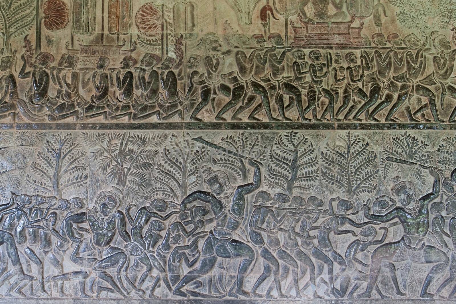 Ancient relief of the Khmer