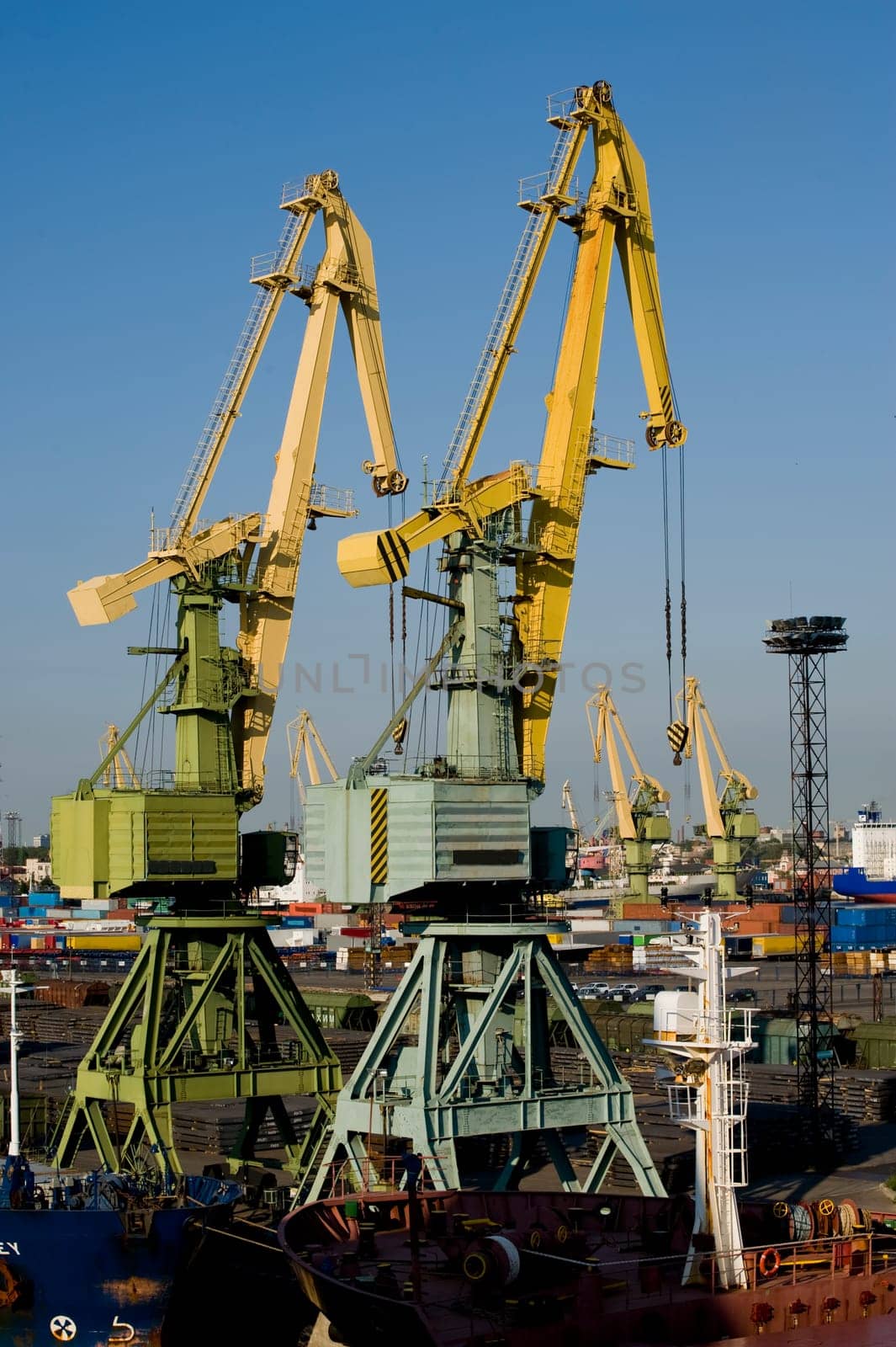 Port cranes
