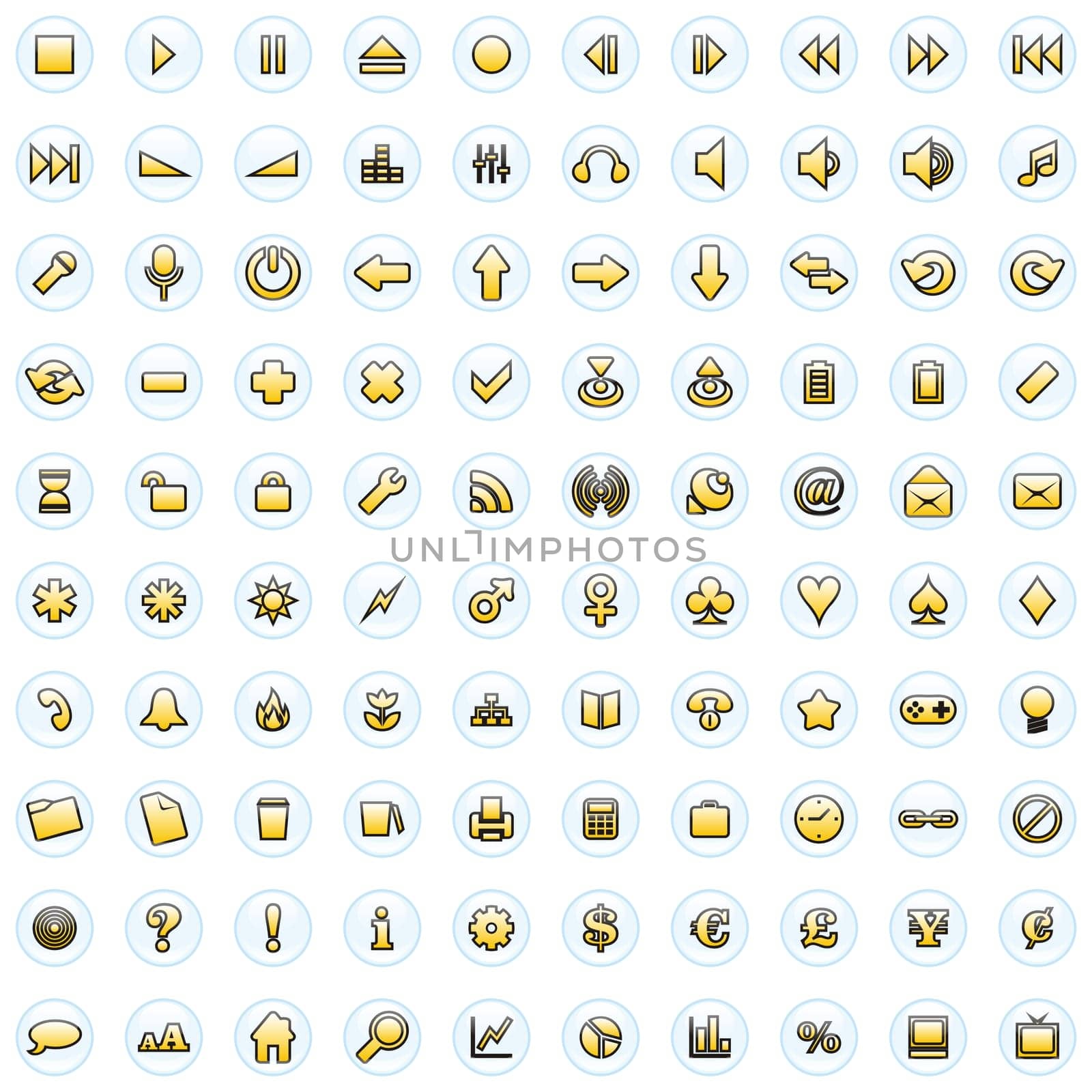 one hundred fully editable vector web ic