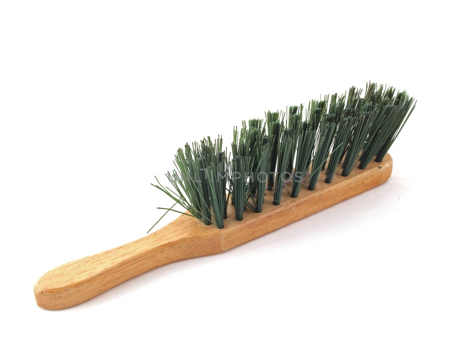 Sweeping brush on a white background.