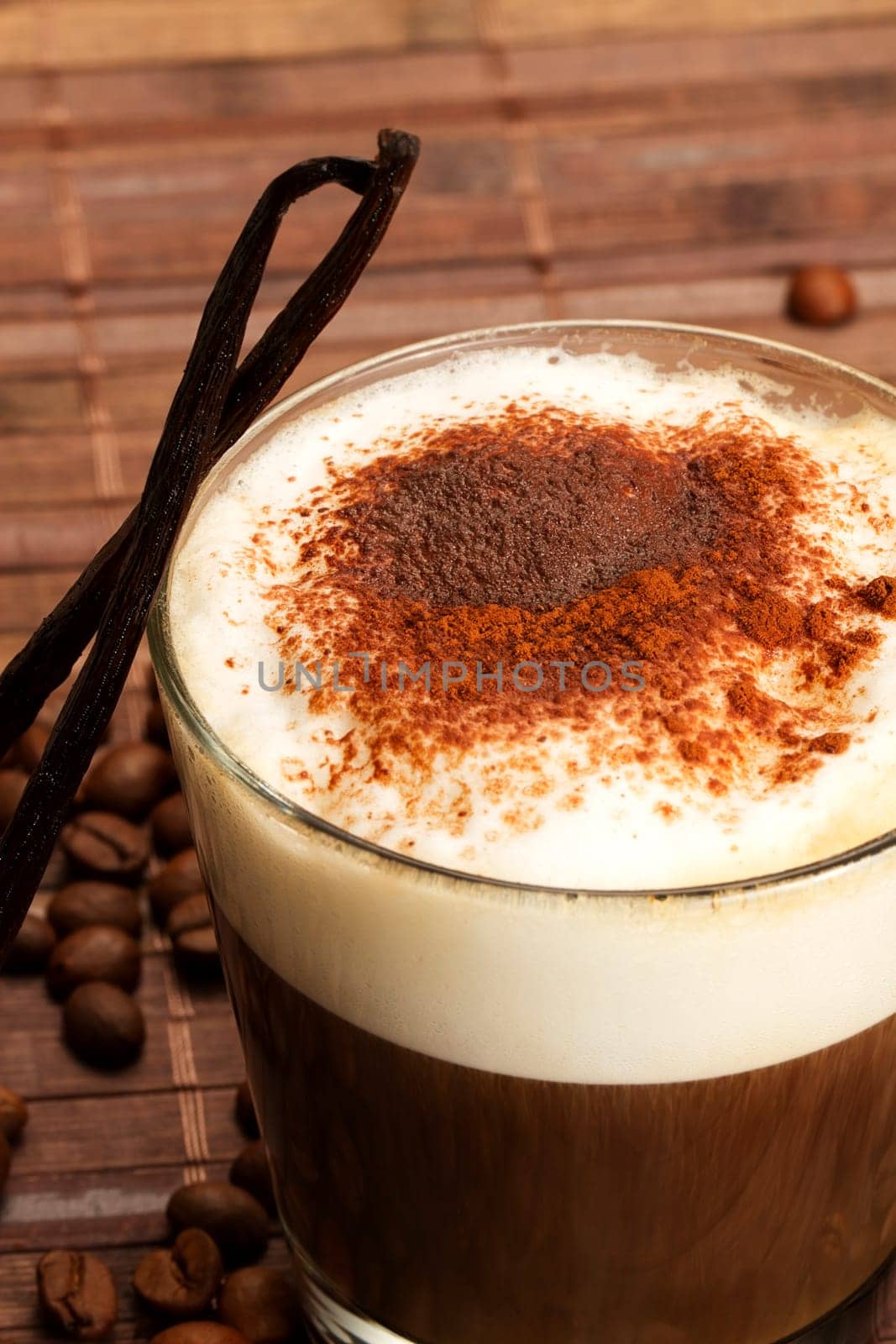 Espresso with milk foam vanilla