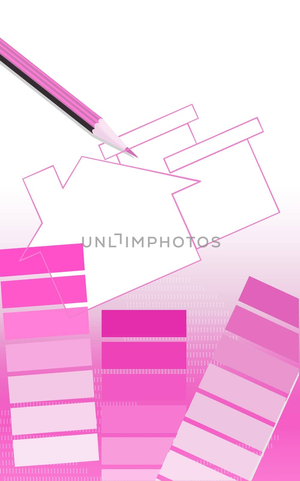 Illustration of a pencil drawing