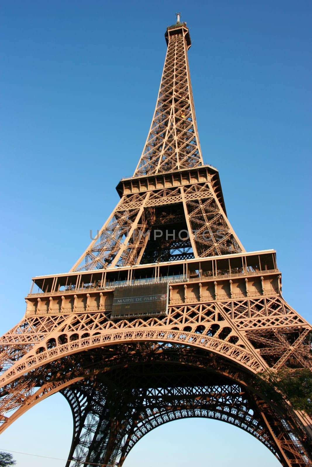 The Eiffel Tower by sunset
