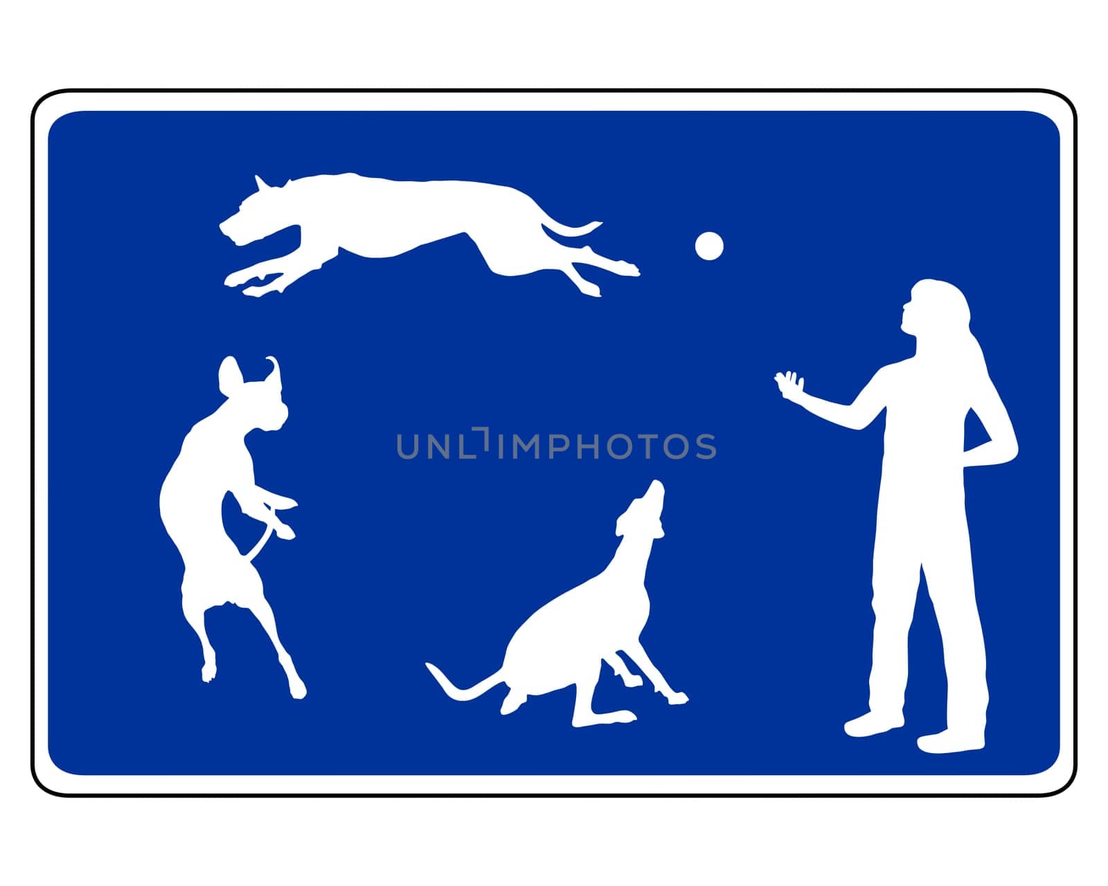 Traffic signs for dogs