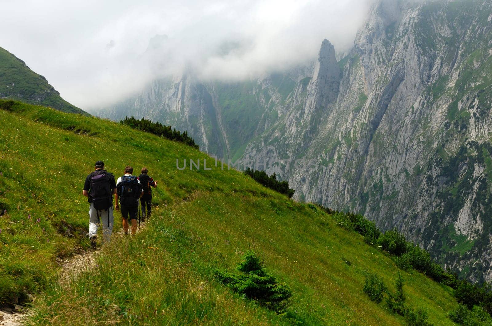 in the hiking area Alpstein,Appenzell,sch
