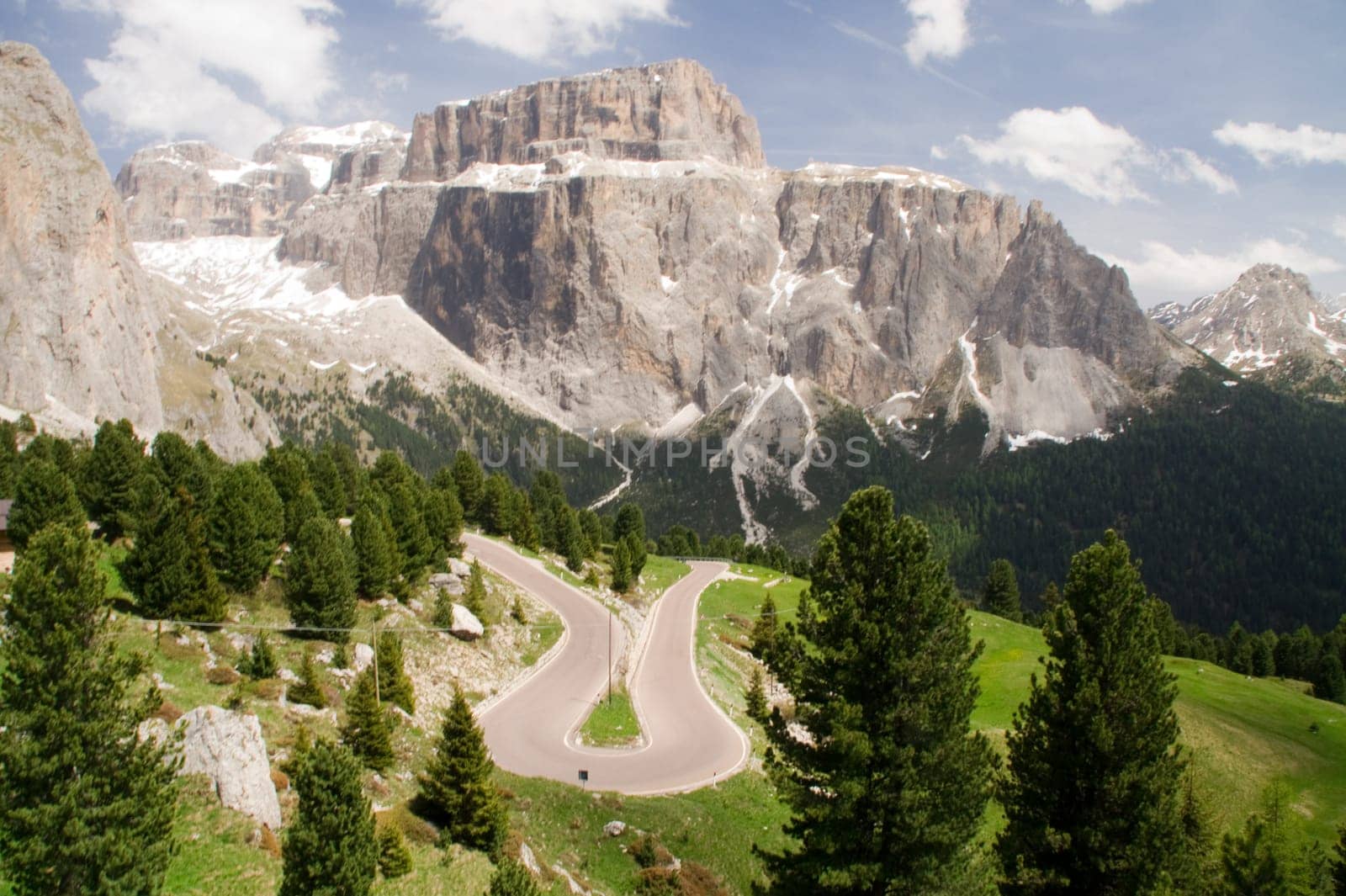 Dolomites Serpentine Curve Hairpin Bend