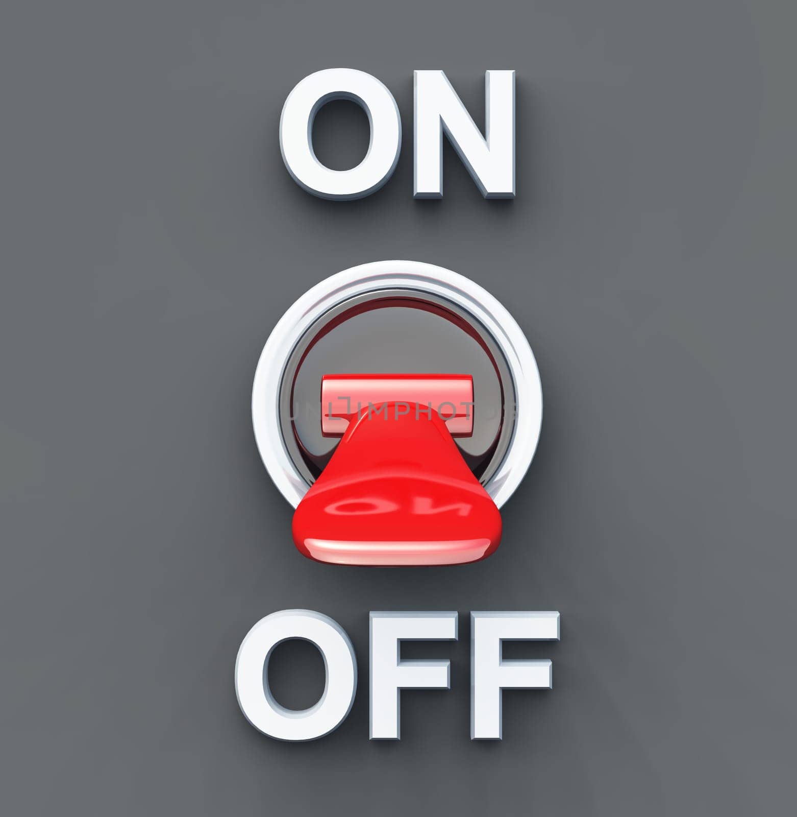 Turn off red silver black