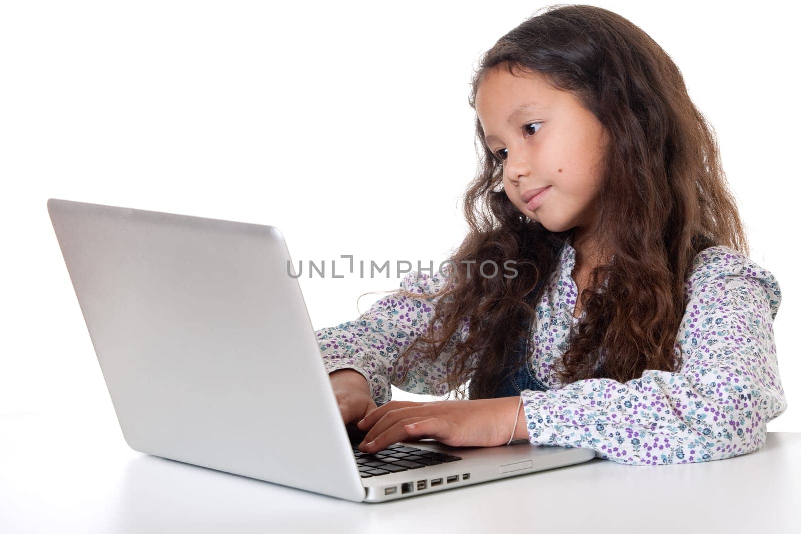 Girl with laptop