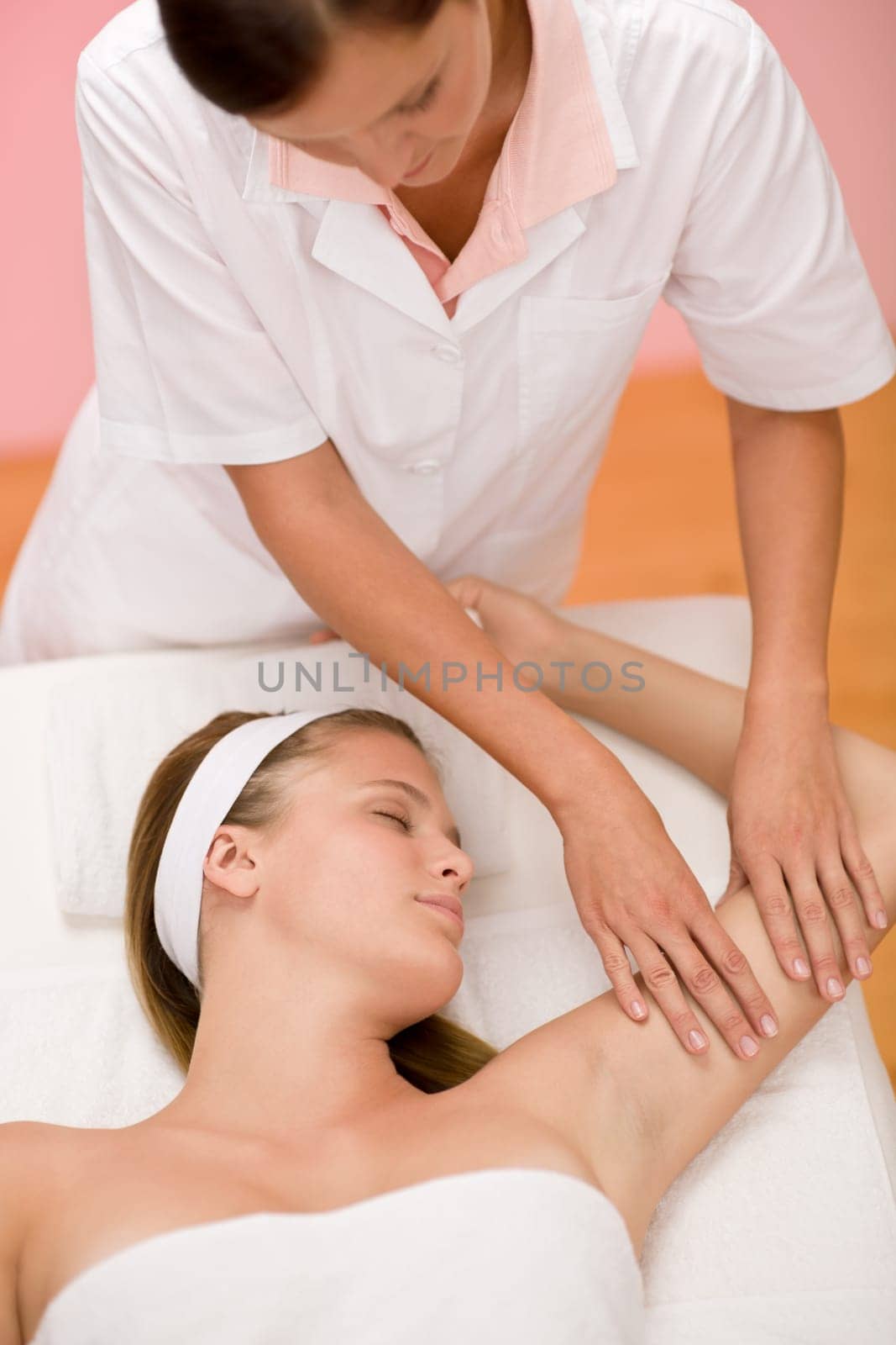 Body care - woman hand massage