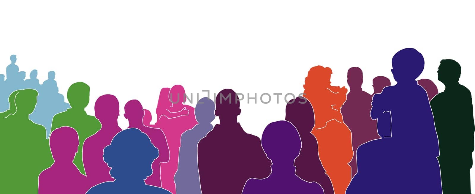 Spectator People Silhouettes