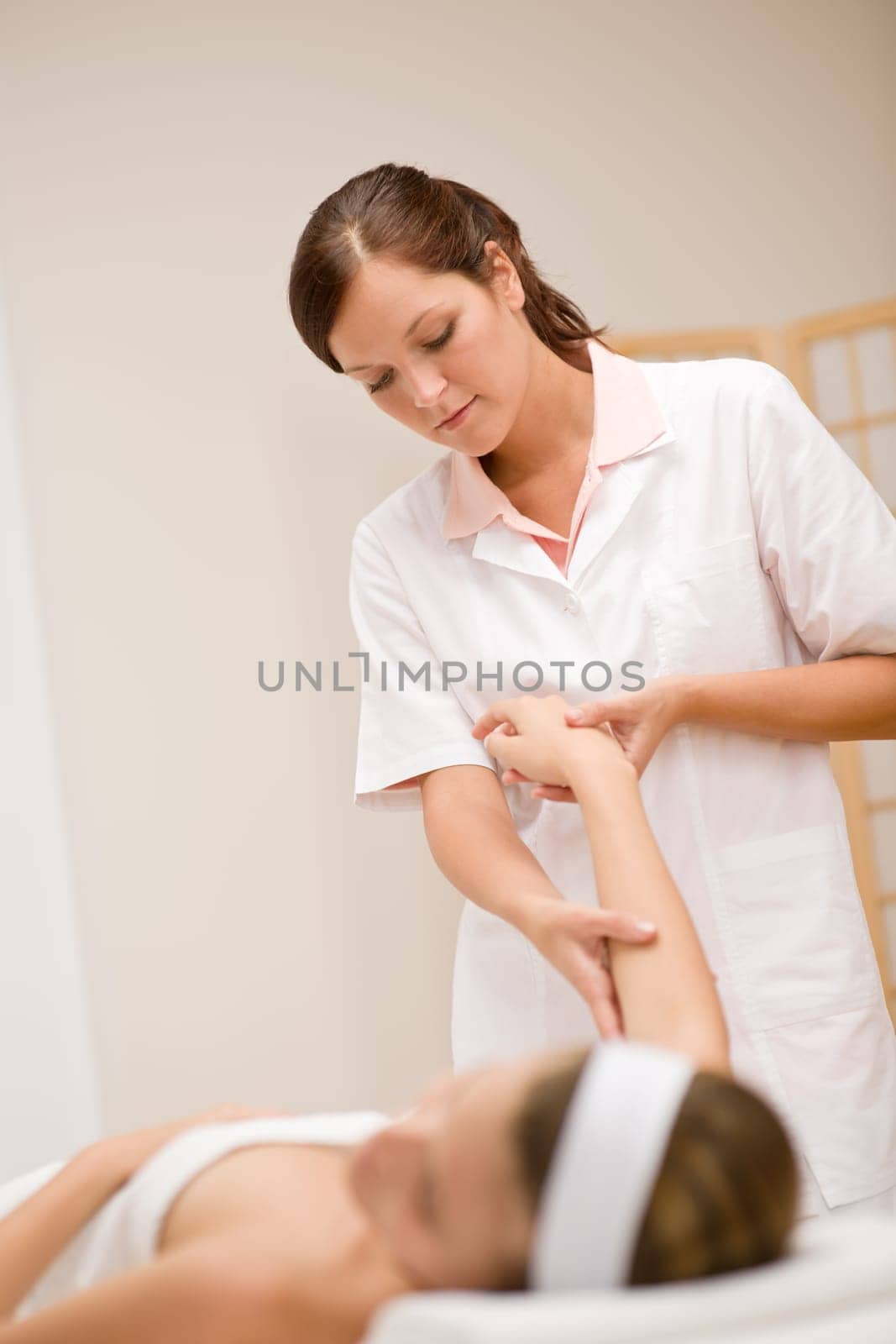 Body care - woman hand massage