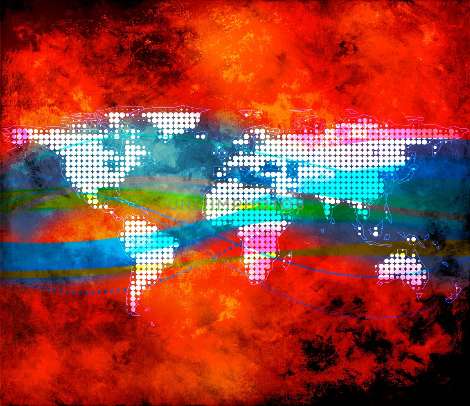 World World Map Background