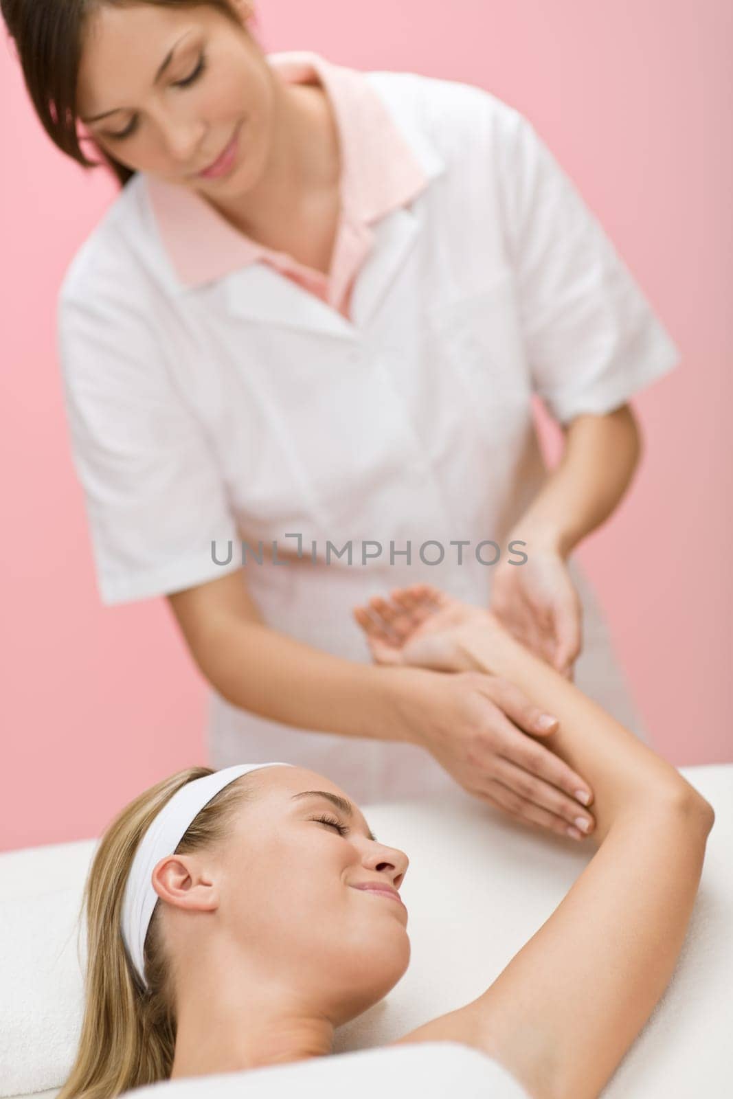 Body care - woman hand massage