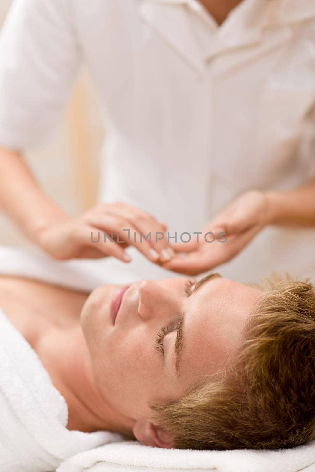 Man facial massage