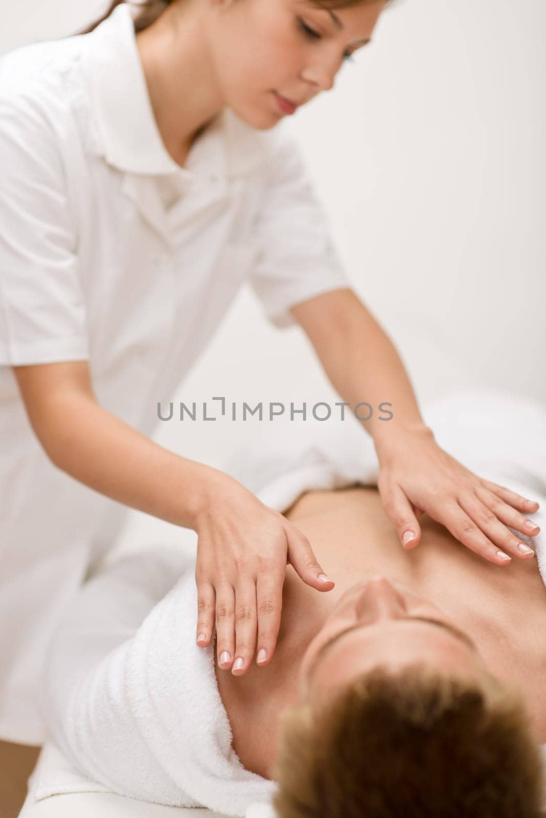 Man cosmetics - massage at spa